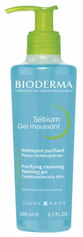 Фотографија на производот BIODERMA, Sebium Gel moussant F200ml, пенест гел за хигиена на мрсна кожа